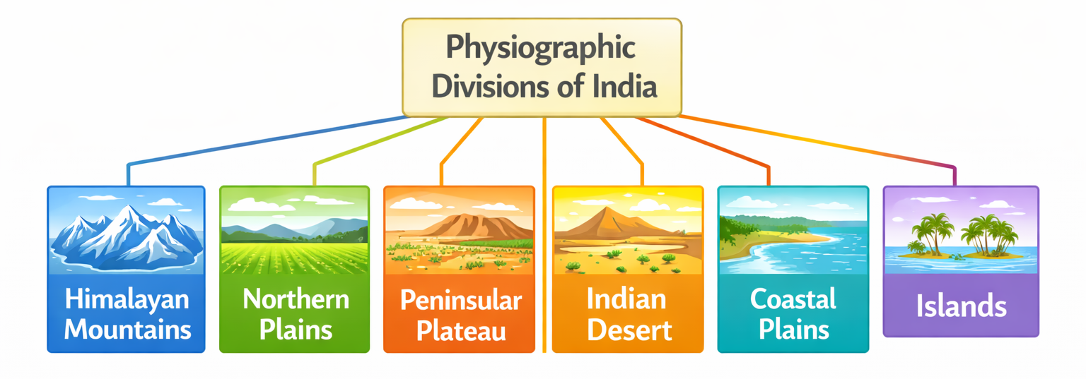 Physiographic Divisions Tree Diagram